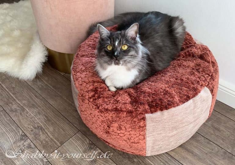 Sitz-Pouf selber nähen - Eine Anleitung mit Schnittmuster