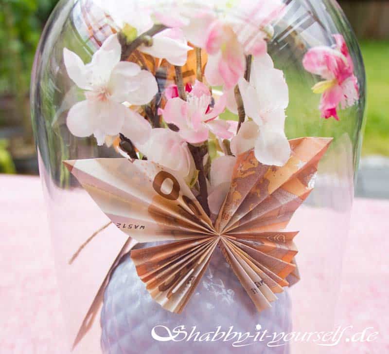 Geldgeschenk zur Hochzeit - Ihr faltet Schmetterlinge aus Geldscheinen